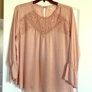 Love on a Hanger Lace Ruffle Sleeve Blouse